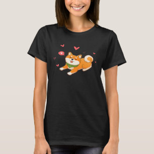 T-shirt Mens Shiba Inu Chien propriétaire mignonne avec l