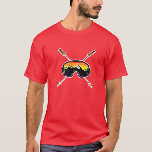 T-shirt Mens Ski LGBTQ Gay Ski Vêtements Gay Skier