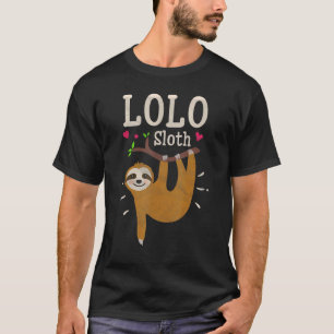 T-shirt Mens Sloth Graphic Humour Zoo Animal Lolo