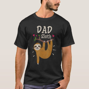 T-shirt Mens Sloth Graphic Humour Zoo Animal Papa