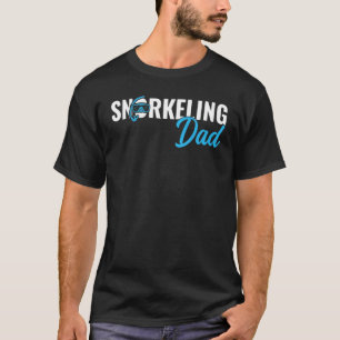 T-shirt Mens Snorkeling Papa Scuba Plongée Plongée Plongée
