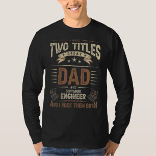 T-shirt Mens Software Engineering Papa Engineer Blagues Tw