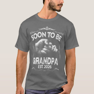 T-shirt Mens Soon to be Grandpa 2026 Pregnancy Announcemen