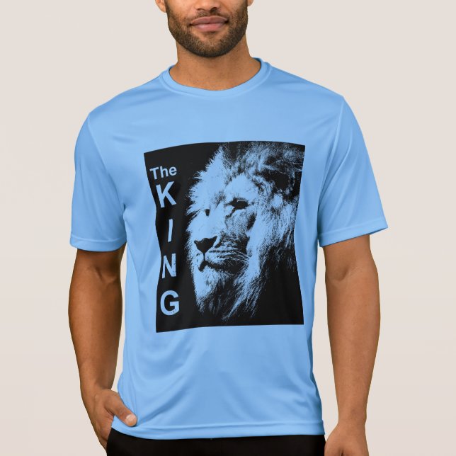 T-shirt Mens Sport-Tek concurrent Lion Carolina Blue King (Devant)