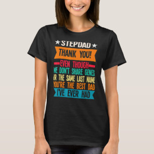 T-shirt Mens Stepdad Merci Même Si Père