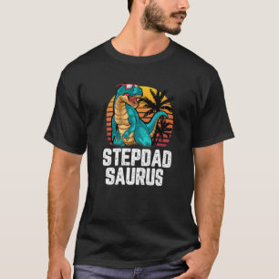 T-shirt Mens Stepdad Saurus Dinosaur Funny Stepdadsaurus R