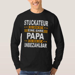 T-shirt Mens Stucco Plaster Papa Artiste Père Stucco P