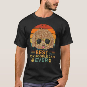 T-shirt Mens Style Rétro Meilleur Jouet Poodle Papa Jamais