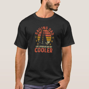 T-shirt Mens Sunset Boat Yacht Voile Papa