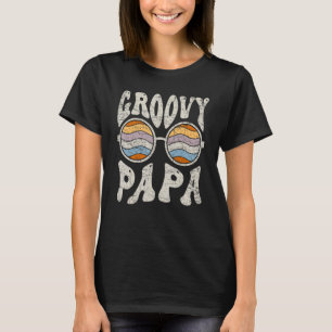 T-shirt Mens Super Papa les années 70 Nostalgie esthétique