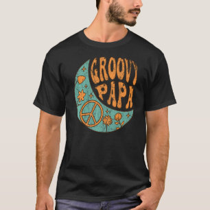 T-shirt Mens Super Papa les années 70 Nostalgie esthétique