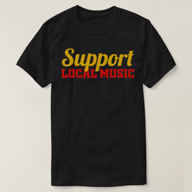 T-shirt Mens Support Musique locale Finest Bandes Musicien (Design devant)