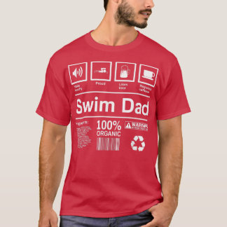T-shirt Mens Swim    PapaCadeaux Pour Les Pères De Bain 