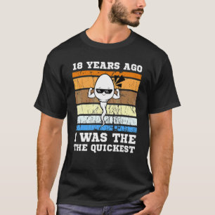 T-shirt Mens Swimmer Le Plus Rapide Il Y A 18 Ans Sperm Le