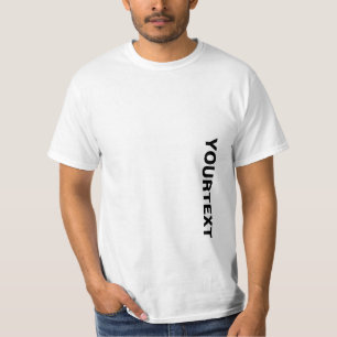 T-shirt Mens Tee - shirt Élégant Ajouter Votre Mot Moderne