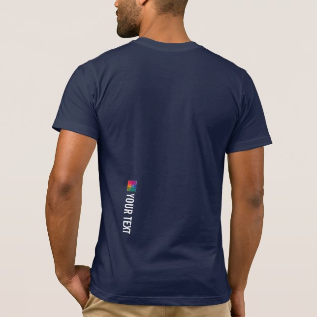 T-shirt Mens Tee - shirts modernes Bella Canvas Retour Imp (Dos)