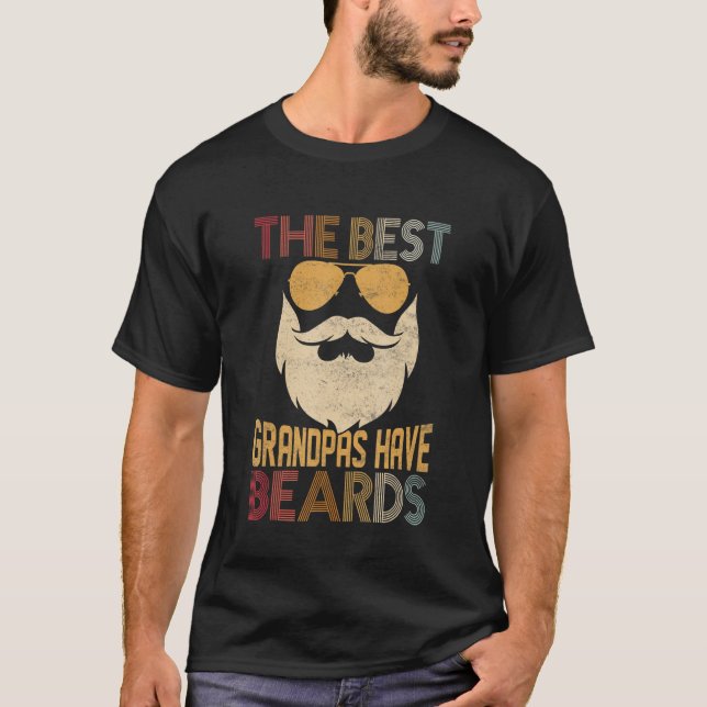 T-shirt Mens The Best Grandpas Have Beards Beard Family Fa (Devant)