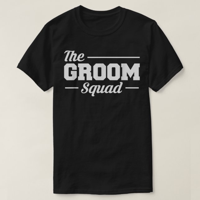 T-shirt Mens The Groom SquadWedding Bachelor Party  (Design devant)