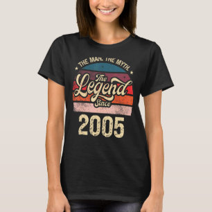 T-shirt Mens The Man The Myth The Legend Depuis 2005 Birth