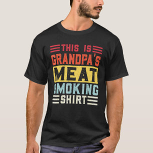 T-shirt Mens This Is Grandpa's Meat Smoking Grilling