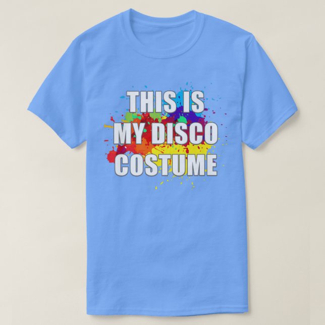 T-shirt Mens This Is My Disco Costume 80s Funky Night Retr (Design devant)
