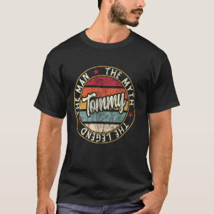 T-shirt Mens Tommy The Man The Myth The Legend Prénom