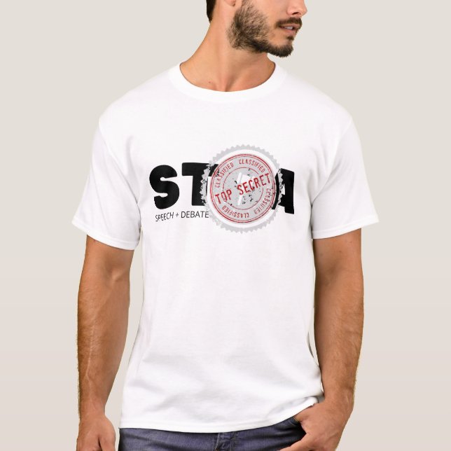 T-shirt Mens Top Secret T shirt (Devant)