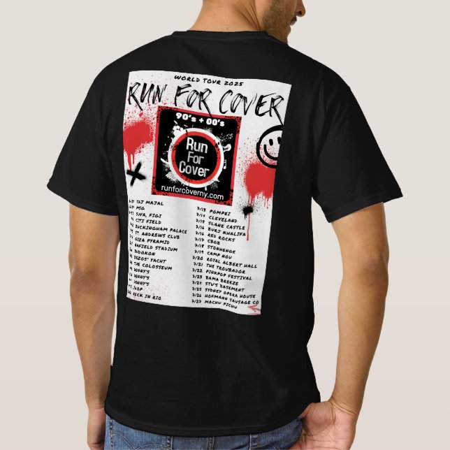T-shirt Mens Tour Dates Chemise (Dos)