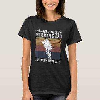 T-shirt Mens Transporteur De Courrier Pour Un Mailman Papa