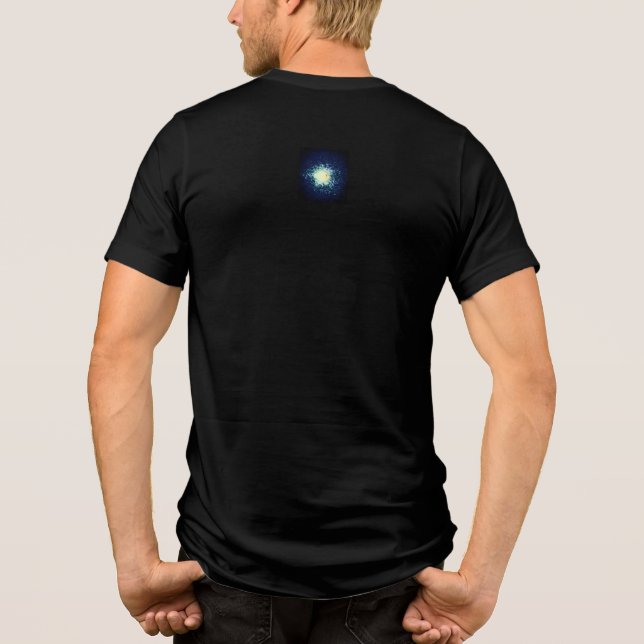 T - Shirt mens tri Mischung Moon Design Stil (Rückseite)