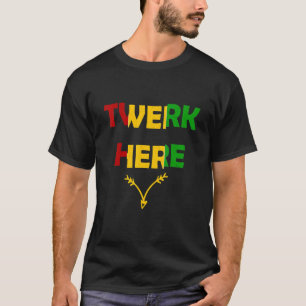 T-shirt Mens Twerk Ici Danse Adulte