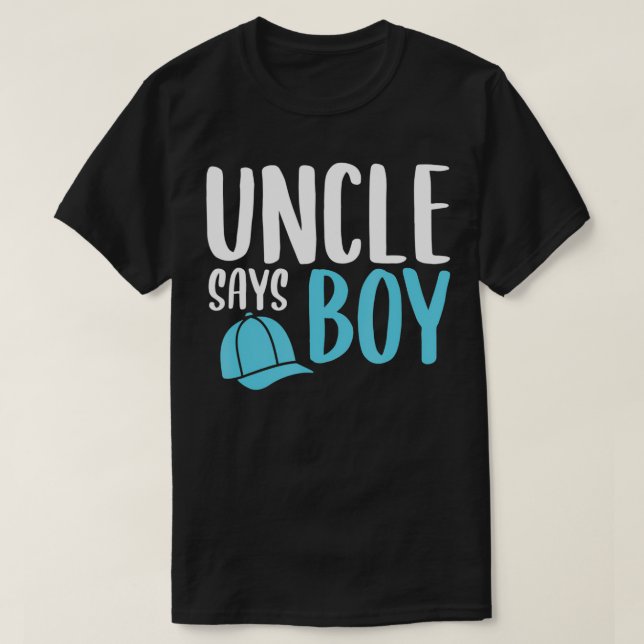 T-shirt Mens Uncle Dit Garçon (Design devant)