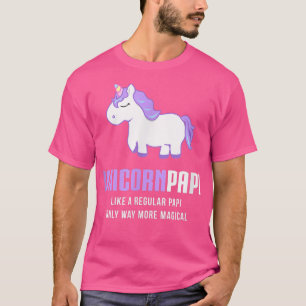 T-shirt Mens Unicorn Papi, Funny mignon cadeau magique