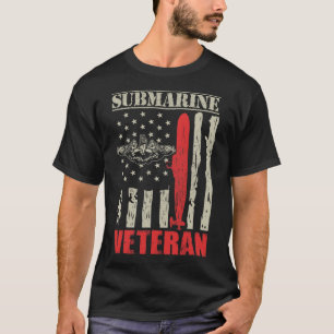 T-shirt Mens US Military Submarine Don Pour Un Sous-marin 