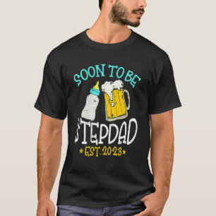T-shirt Mens Vintage Bientôt Être Stepdad 2023 Grossesse D