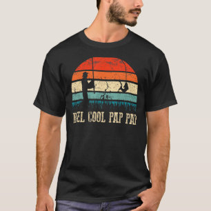 T-shirt Mens Vintage bobine Cool Pap Pap Poisson Pêche drô