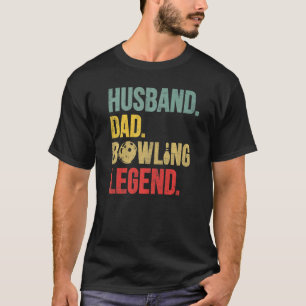 T-shirt Mens Vintage Bowling Pour Papa Mari De Bowling