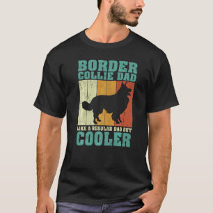 T-shirt Mens Vintage Frontière Collie Papa Comme Un Papa R