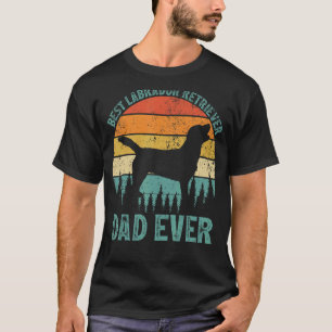 T-shirt Mens Vintage Meilleur Labrador Retriever Papa Jama