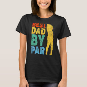 T-shirt Mens Vintage Meilleur Papa Par Par Golf Papa Golfe