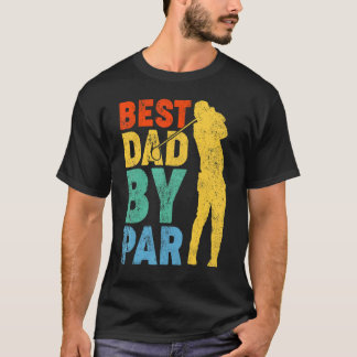 T-shirt Mens Vintage Meilleur Papa Par Par Golf Papa Golfe