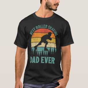 T-shirt Mens Vintage meilleur patinage à roulettes papa ja
