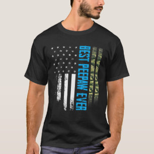 T-shirt Mens Vintage Meilleur Peepaw Jamais Camion Drapeau