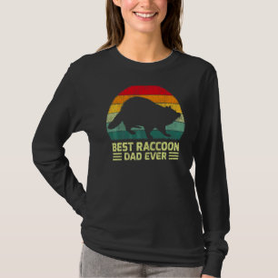 T-shirt Mens Vintage meilleur Raccoon papa toujours Fête d