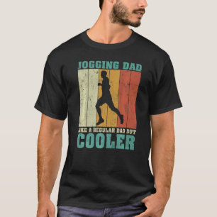 T-shirt Mens Vintage Retro Jogging Papa Comme Un Papa Régu