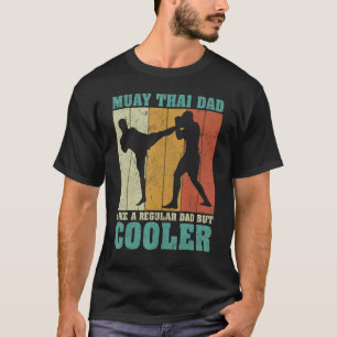 T-shirt Mens Vintage Retro Muay Thai Papa Comme Un Da Régu