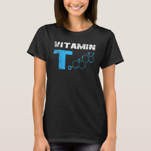 T-shirt Mens Vitamin Testosteron Bodybuilding Salle De Fit