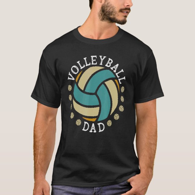 T-shirt Mens Volleyball Dad (Devant)