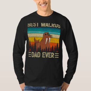 T-shirt Mens Walrus Vintage Meilleur Walrus Papa Jamais Pè