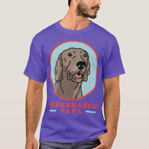 T-shirt Mens Weimaraner Papa Dog Propriétaire Weimaraner